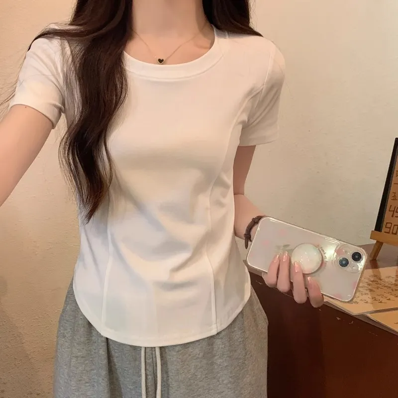 HEISU Regular T Shirt Women's White-2