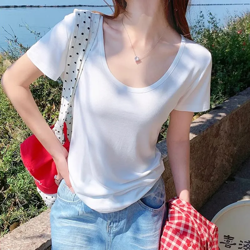 Puppytown Set in Sleeve T Shirt Women's White-0
