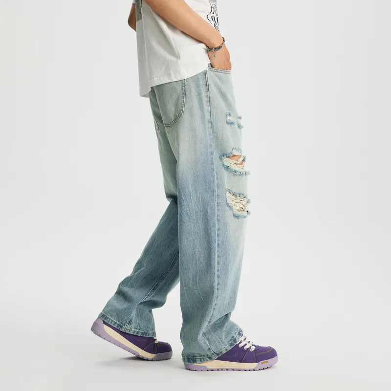 A3G4 Jeans Unisex Light Blue-4