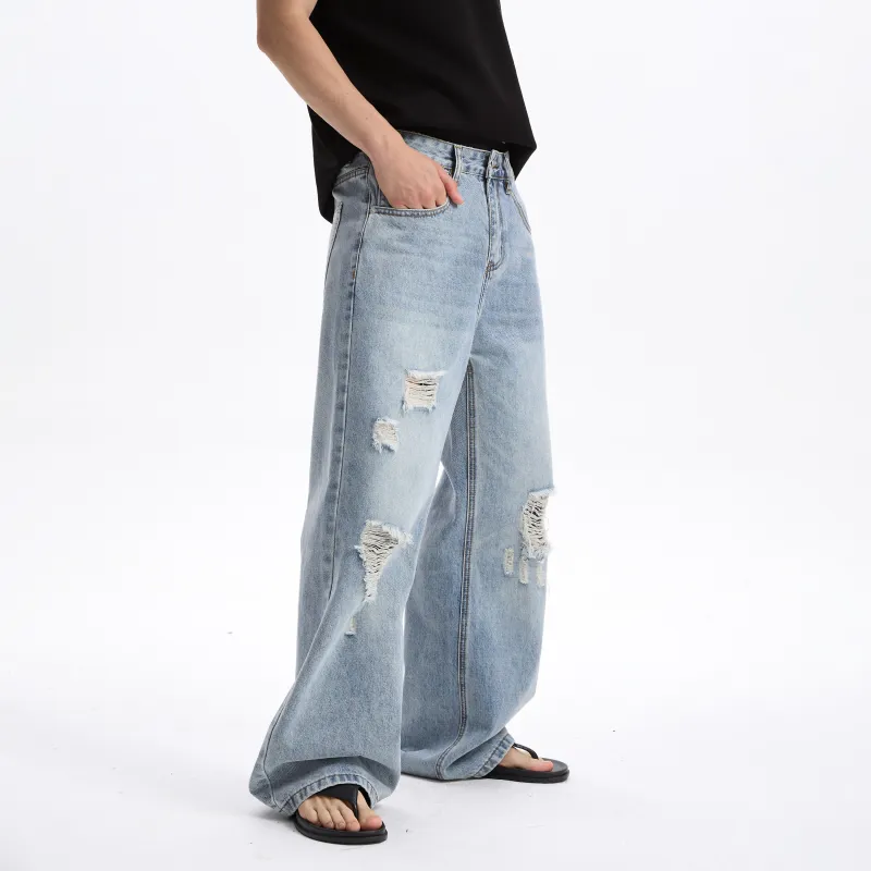 A3G4 Jeans Unisex Blue-4