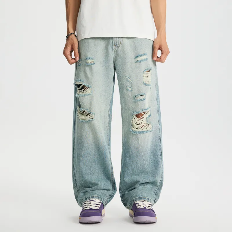 A3G4 Jeans Unisex Light Blue-3