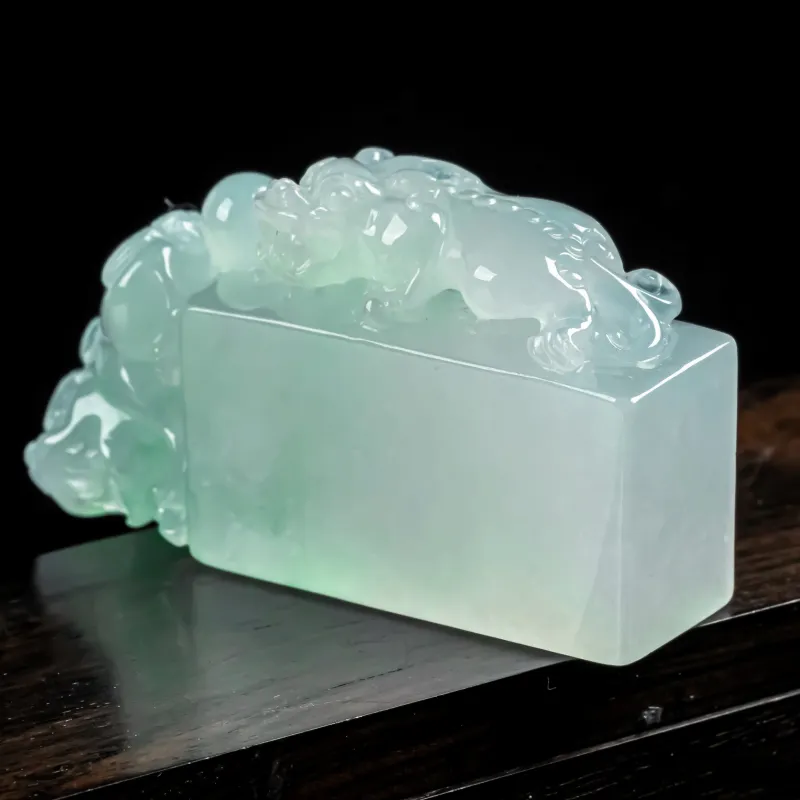 LIYUFU Ice Glutinous Jadeite Seals Unisex-4