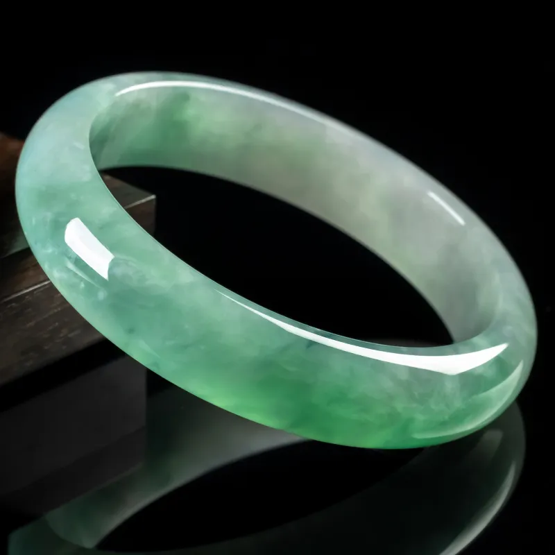 LIYUFU Glutinous Jade Jadeite Bangles Women's-4