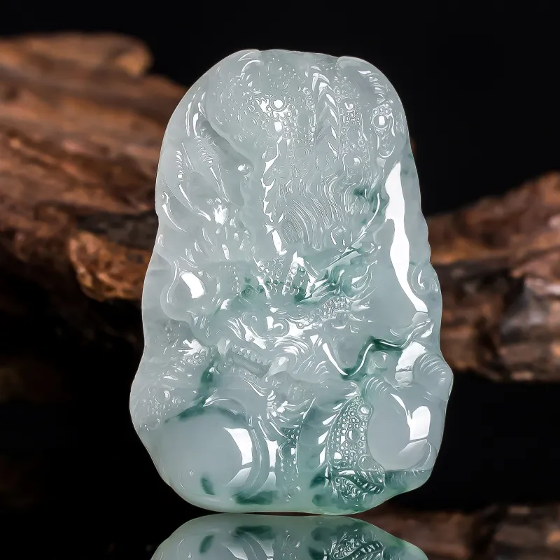 LIYUFU Ice Glutinous Jadeite Pendants Unisex-3