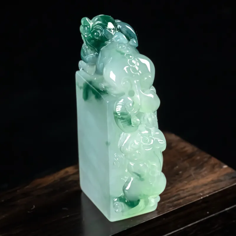 LIYUFU Ice Glutinous Jadeite Seals Unisex-1