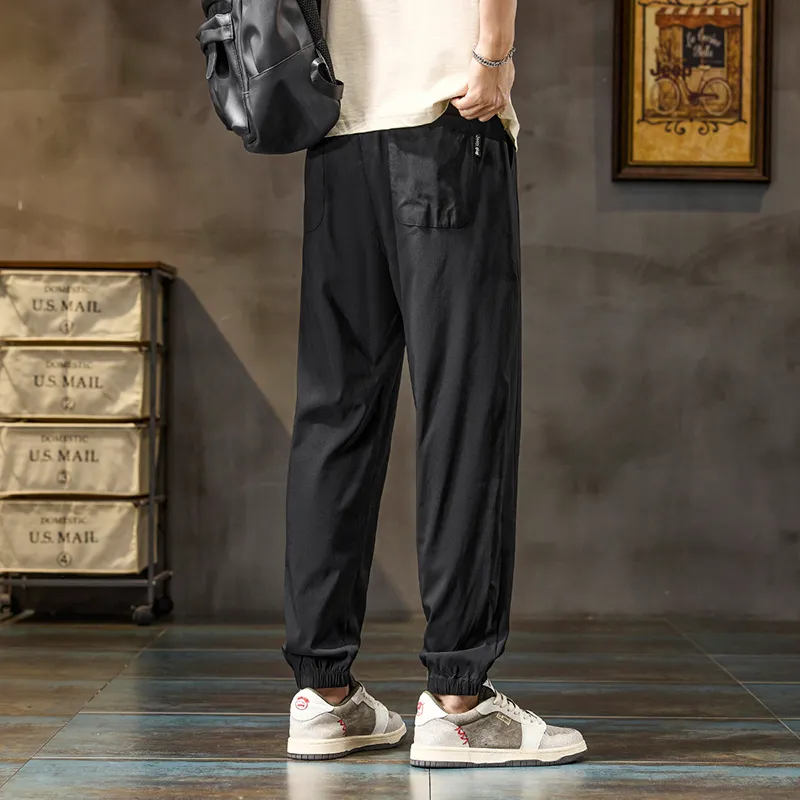 Jeep Fashion Sports Collection Casual Pants Unisex Black-5