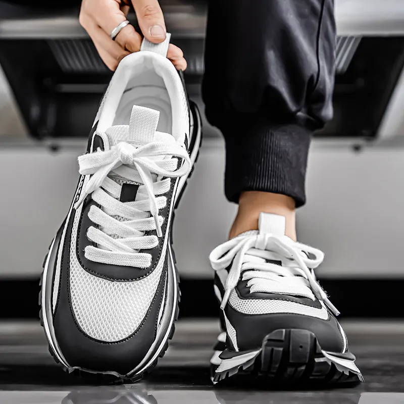 JANE HARLOW Slip Resistant, Abrasion Resistant, Breathable, Lightweight Low Top Chunky Sneakers Men's-9
