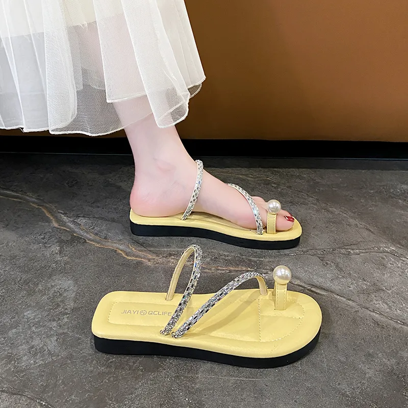 JANE HARLOW Sequins Slip Resistant Abrasion Resistant Slide Slippers Women's-4