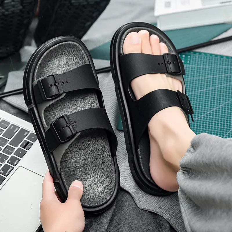 JANE HARLOW EVA Slip Resistant Odor Resistant Abrasion Resistant Slide Slippers Men's-9