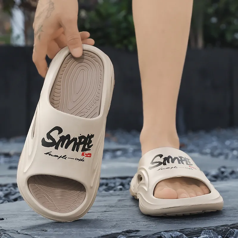 JANE HARLOW Slip Resistant Abrasion Resistant Slide Slippers Men's-14