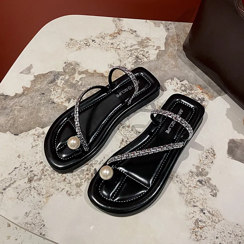 JANE HARLOW Sequins Slip Resistant Abrasion Resistant Slide Slippers Women's-19