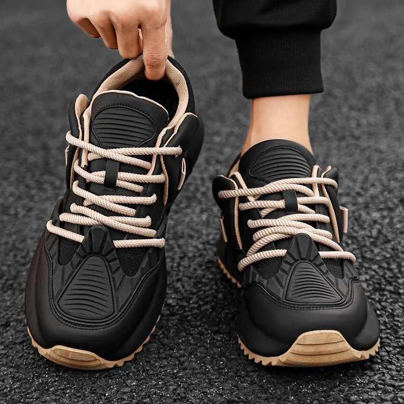 JANE HARLOW Slip Resistant, Abrasion Resistant, Breathable, Lightweight, Height Increasing Low Top Casual Shoes Men's-7
