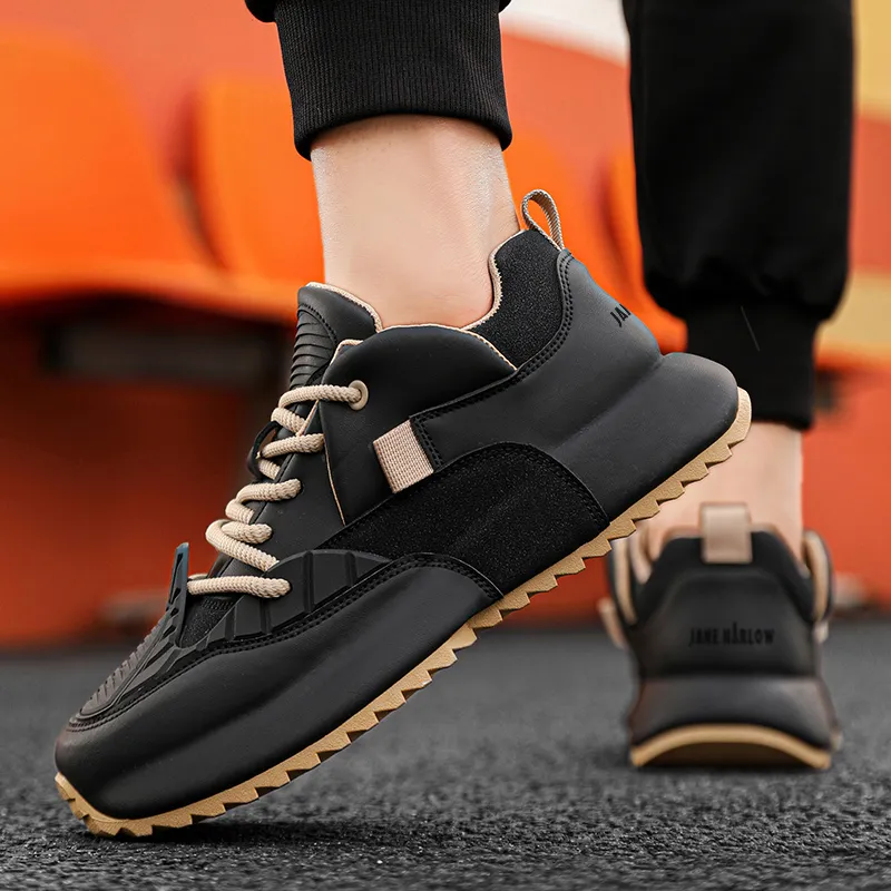 JANE HARLOW Slip Resistant, Abrasion Resistant, Breathable, Lightweight, Height Increasing Low Top Casual Shoes Men's-5