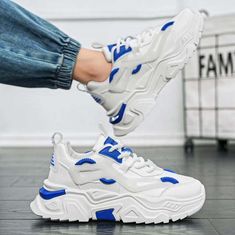 JANE HARLOW Anti Slip And Wear Resistant Height Increasing Low Top Chunky Sneakers Men's-6
