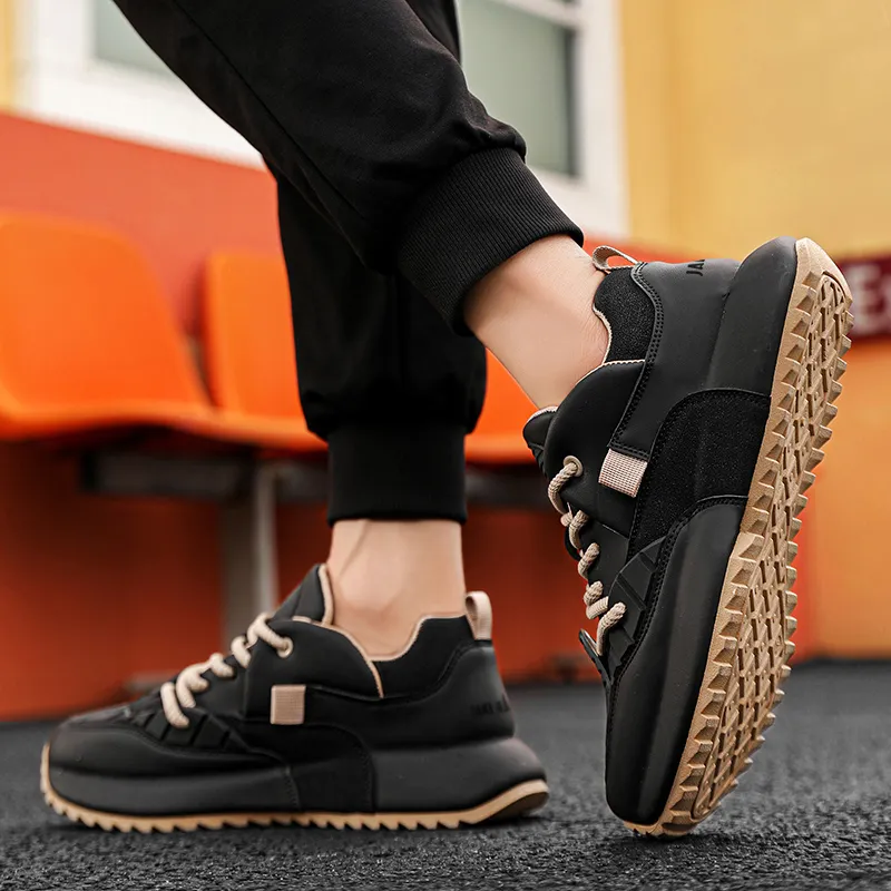 JANE HARLOW Slip Resistant, Abrasion Resistant, Breathable, Lightweight, Height Increasing Low Top Casual Shoes Men's-6