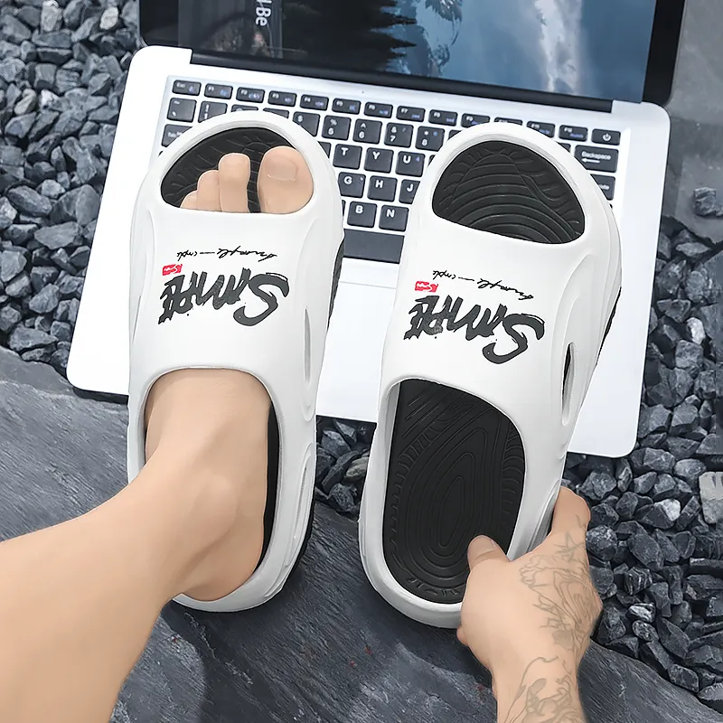 JANE HARLOW Slip Resistant Abrasion Resistant Slide Slippers Men's-4