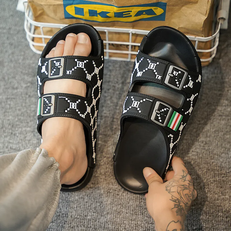 JANE HARLOW Slip Resistant Abrasion Resistant Slide Slippers Men's-8
