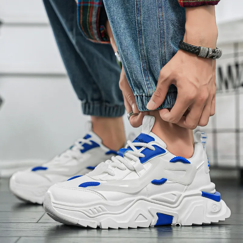 JANE HARLOW Anti Slip And Wear Resistant Height Increasing Low Top Chunky Sneakers Men's-7