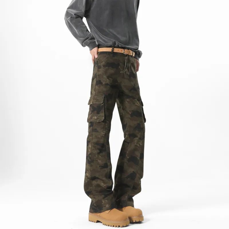 PAINT STAIN Trendy Jeans Unisex Fashion Camouflage-3