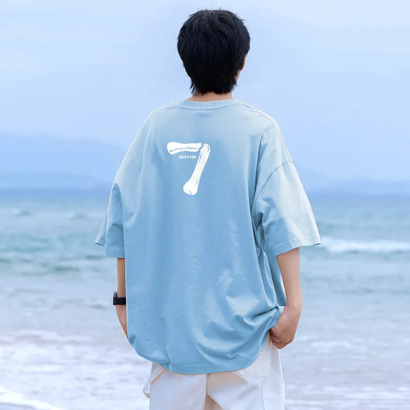7 SEVFUN T-Shirt Unisex Misty Blue-2