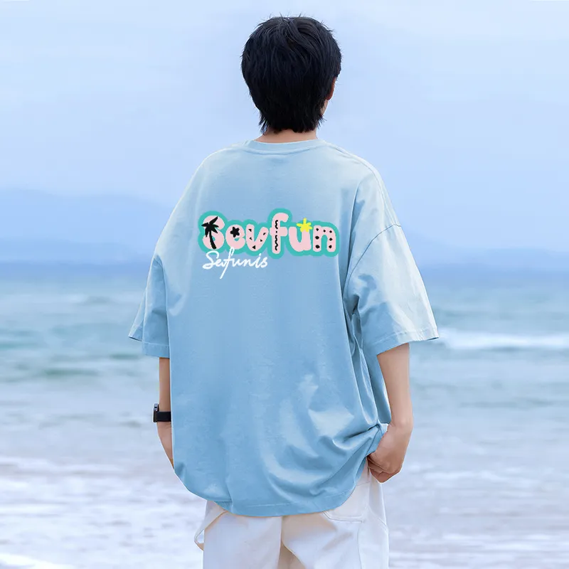 7 SEVFUN T Shirt Unisex Misty Blue-2