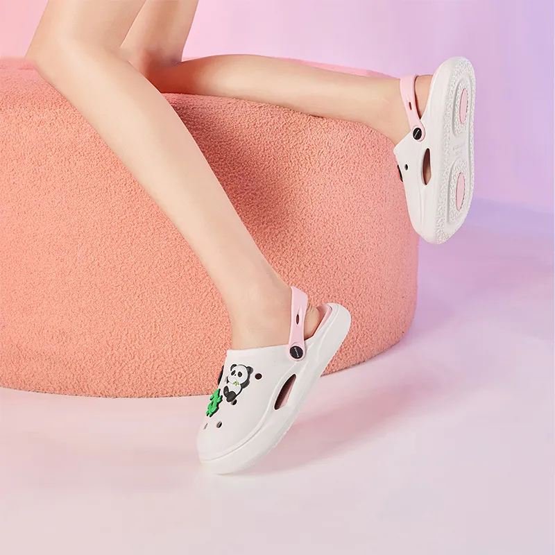 DAPHNE Clogs Women's White Pink-3