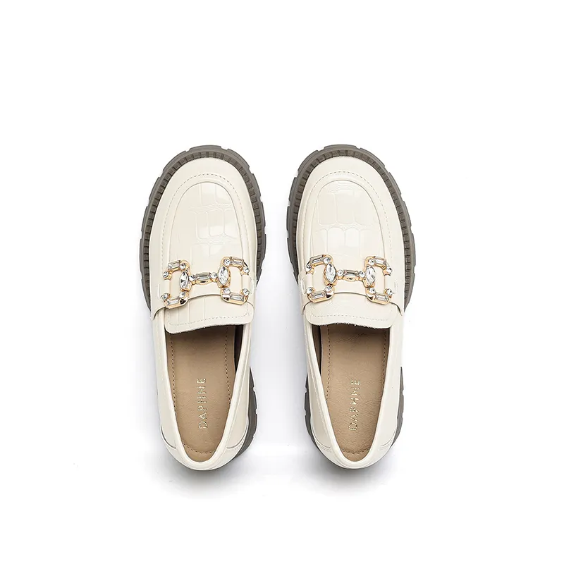 DAPHNE Loafers Women's Black/Beige-8