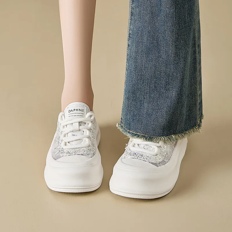 DAPHNE Anti Slip Wear Resistant Low Top Skateboard Shoes Women's-5