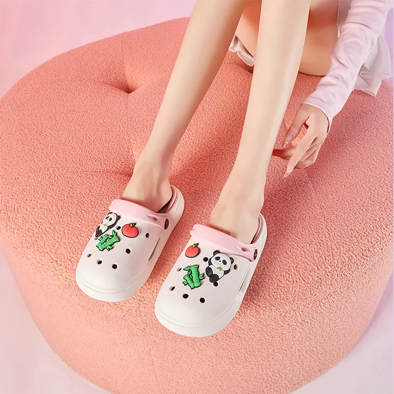DAPHNE Clogs Women's White Pink-4