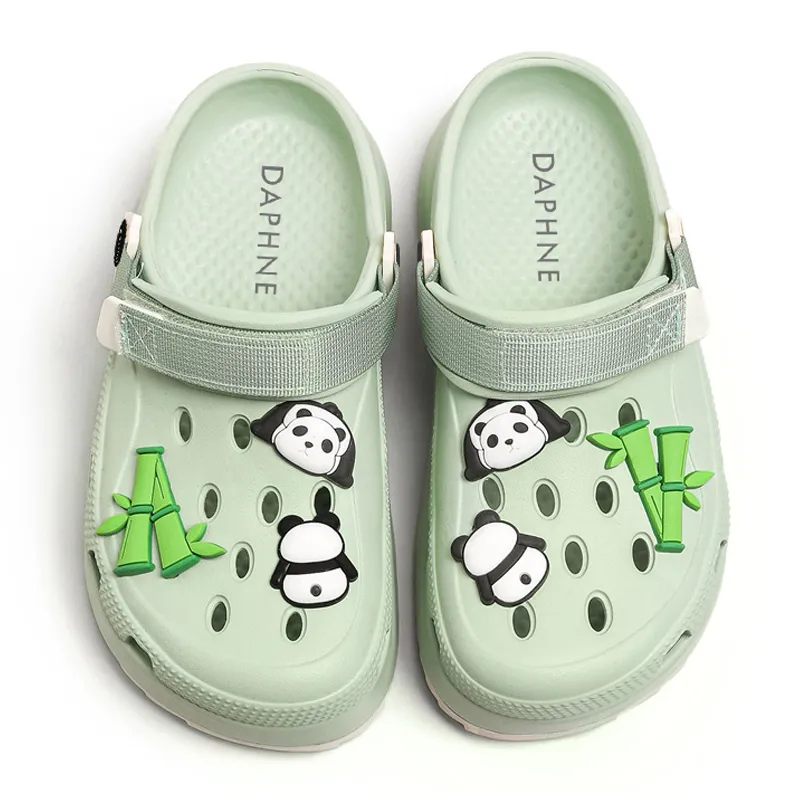 DAPHNE Clogs Women's Green Beige-2