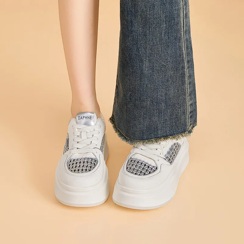 DAPHNE Anti Slip Wear Resistant Low Top Skateboard Shoes Women's-11