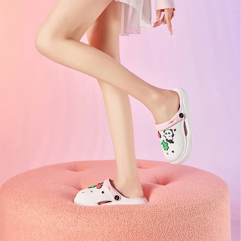 DAPHNE Clogs Women's White Pink-1