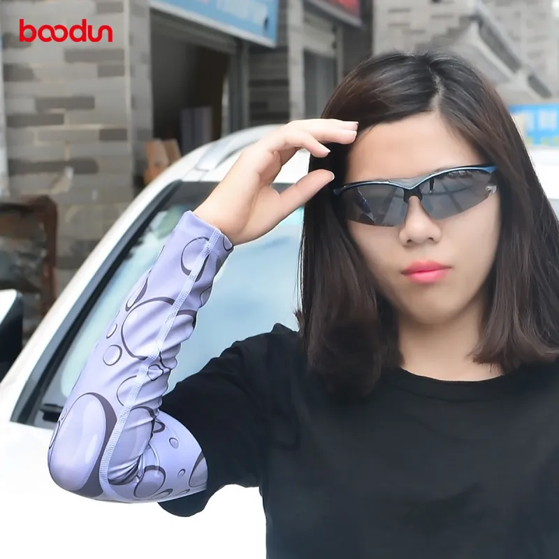 BOODUN Ice Silk Fabric UV Protection Arm Sleeves Unisex-1