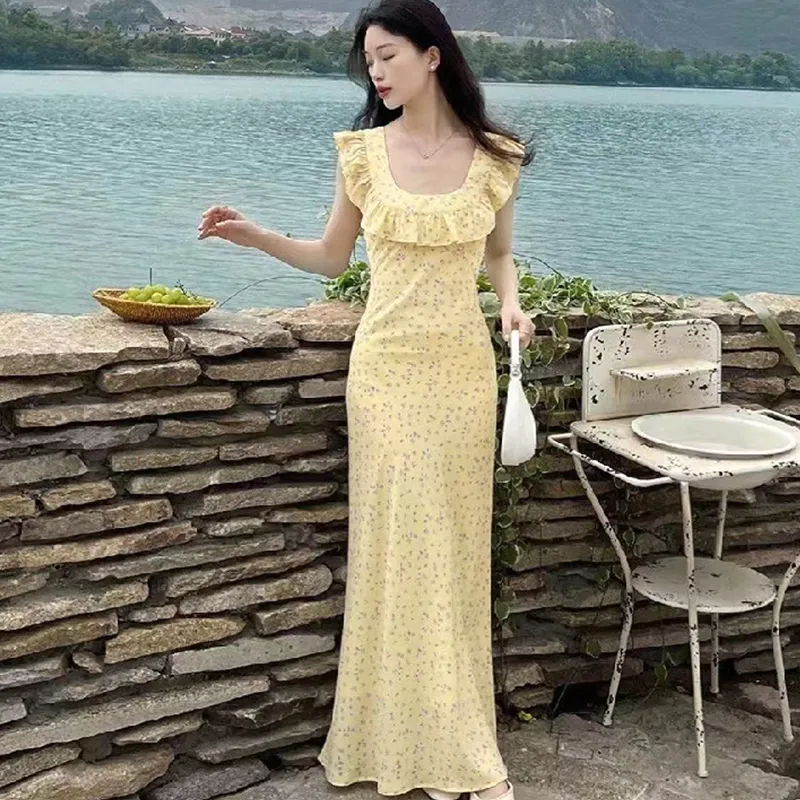 BIFH Sleeveless Dress Women's Lemon-3