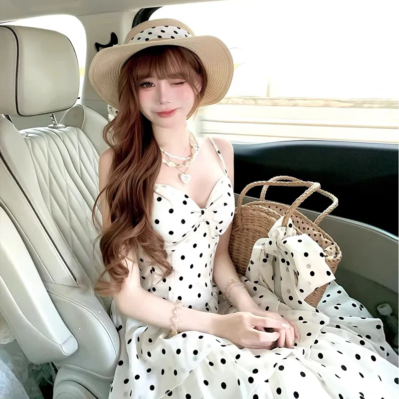 Vine Color Fashion Slip Dress Women's-2