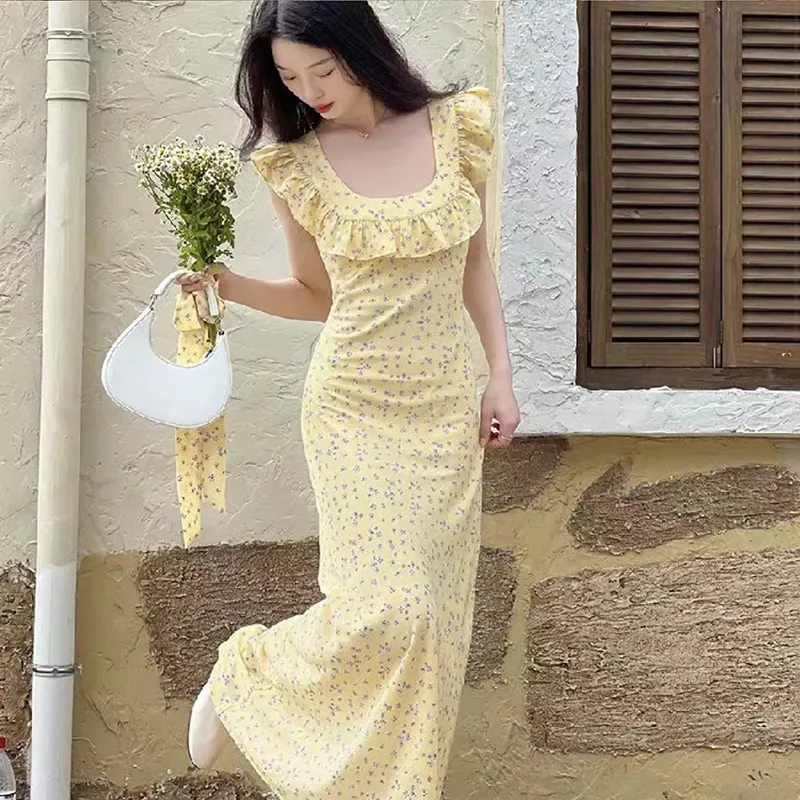 BIFH Sleeveless Dress Women's Lemon-4