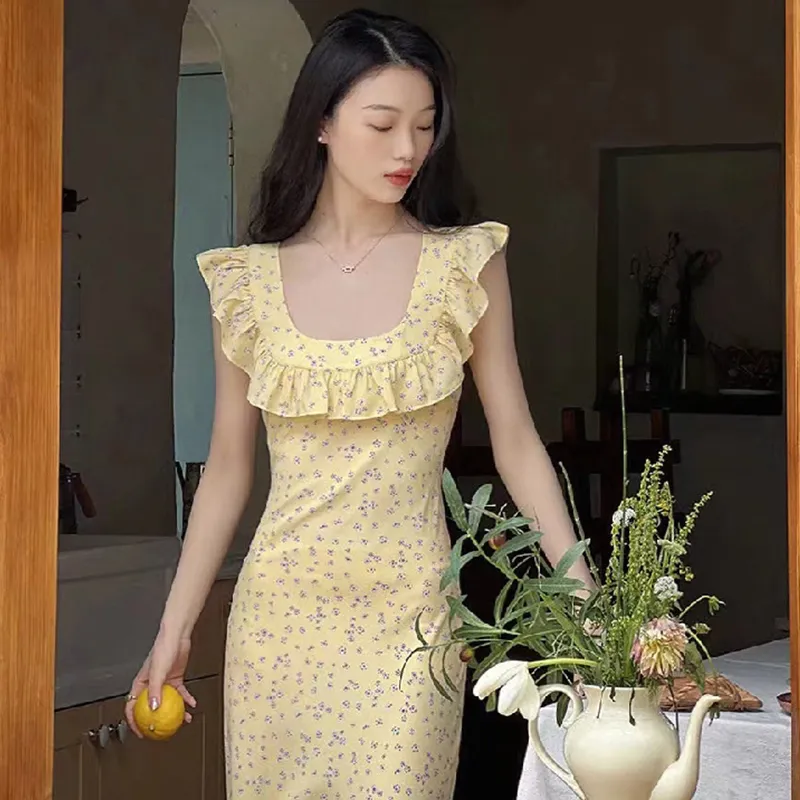 BIFH Sleeveless Dress Women's Lemon-2