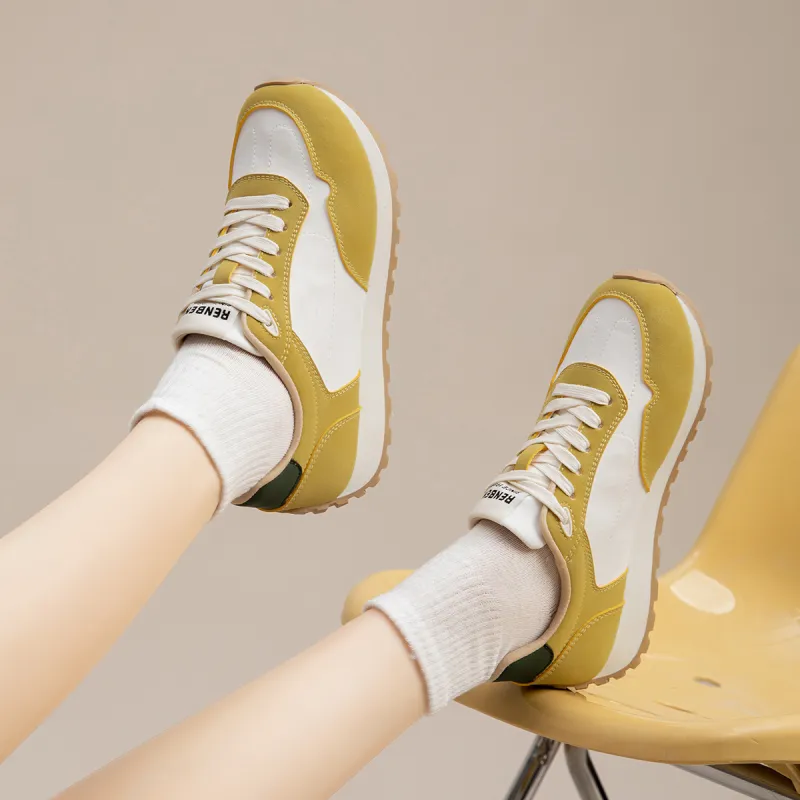 RENBEN Breathable Lightweight Height Increasing Low Top Casual Shoes Women's-6