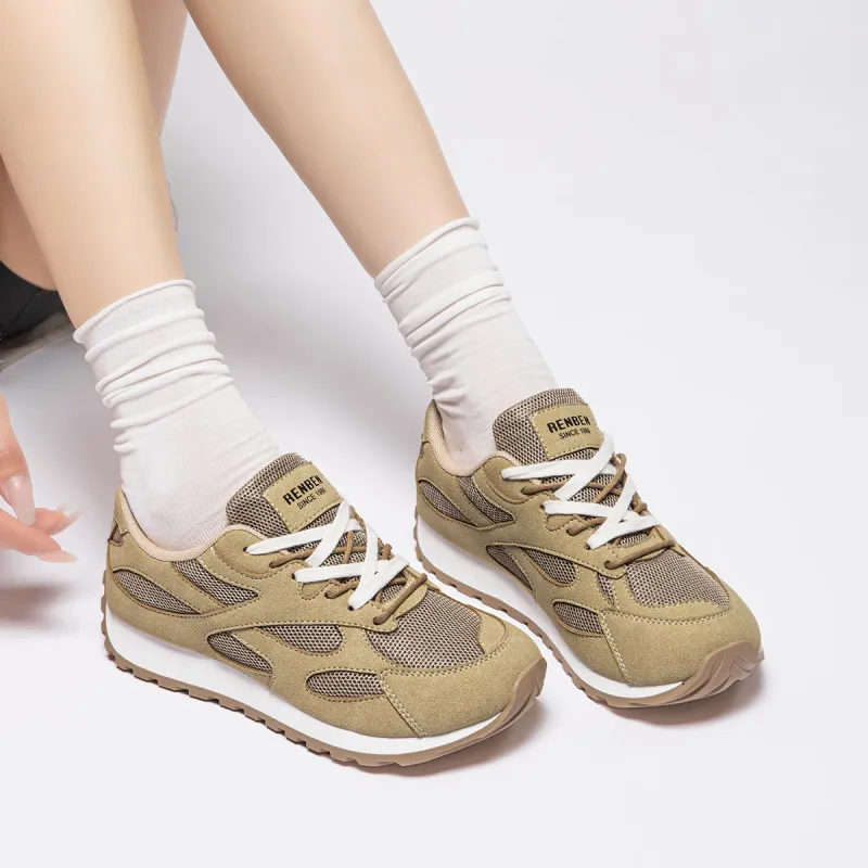 RENBEN Breathable Lightweight Height Increasing Low Top Casual Shoes Women's-4