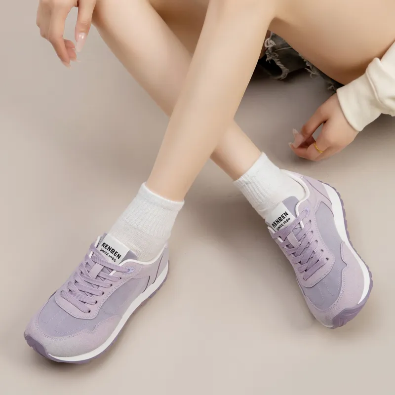 RENBEN Breathable Lightweight Height Increasing Low Top Casual Shoes Women's-27