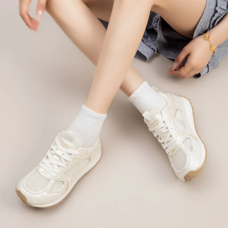 RENBEN Breathable And Lightweight Low Top Casual Shoes Women's-13