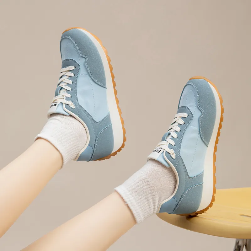 RENBEN Breathable Lightweight Height Increasing Low Top Casual Shoes Women's-13