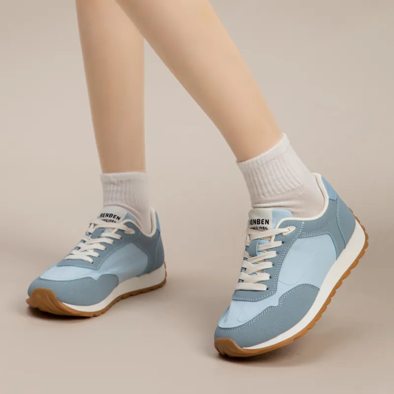 RENBEN Breathable Lightweight Height Increasing Low Top Casual Shoes Women's-14