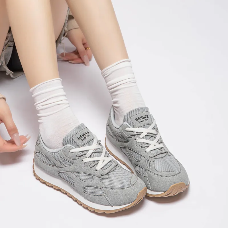 RENBEN Breathable Lightweight Height Increasing Low Top Casual Shoes Women's-20
