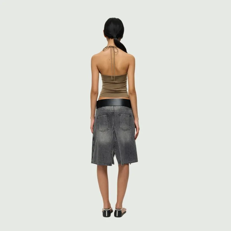 Rarely Alike Denim Short Skirts Women's-5