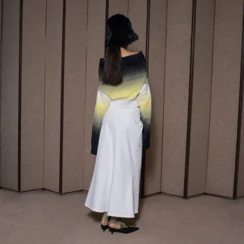 Rarely Alike Sweater Women's Yellow Black Gradient