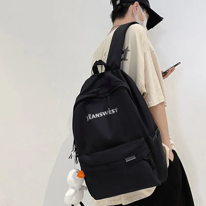 JEANSWEST Nylon Backpack Unisex Multicolor-1