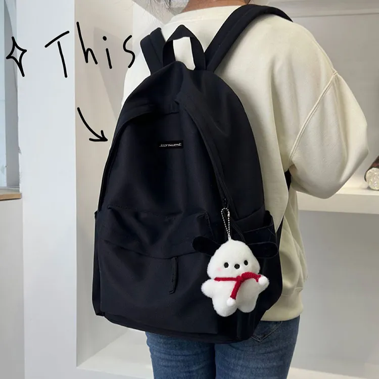 JEANSWEST Nylon Backpack Unisex Multicolor-12