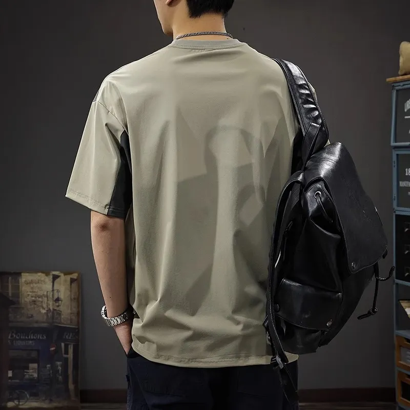 Children Of Huaxia T Shirt Men's Khaki Green-2