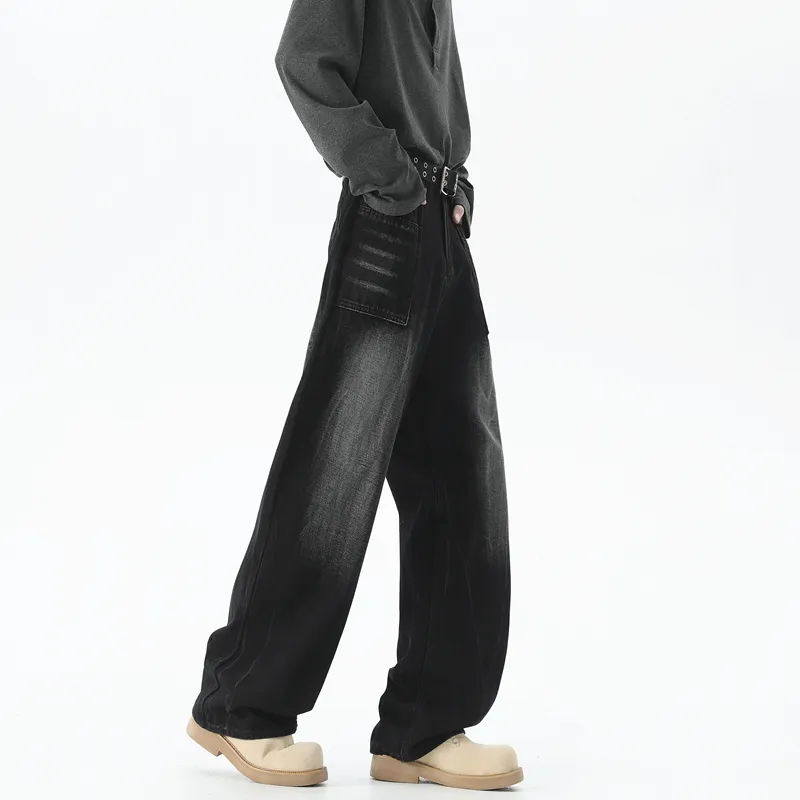 Children Of Huaxia 2025 Spring Summer Jeans Men's Black Gray-1